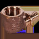Угольник-переходник REHAU RAUTITAN RX+ 16-Rp 1/2 внутренняя резьба бронза 14563531001