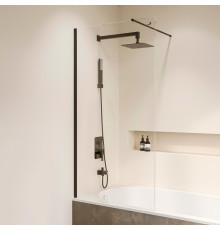 Шторка на ванну RGW Screens SC-051B 600х1500 мм профиль черный 351105106-14