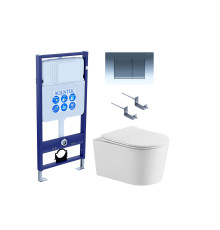 Комплект инсталляции Aquatek Standard Оберон T KDI10 с унитазом AQ1365T-00 и сиденьем микролифт