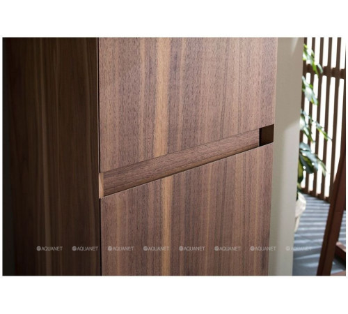 Шкаф-пенал Aquanet Нью Йорк 35 шпон орех 00203956