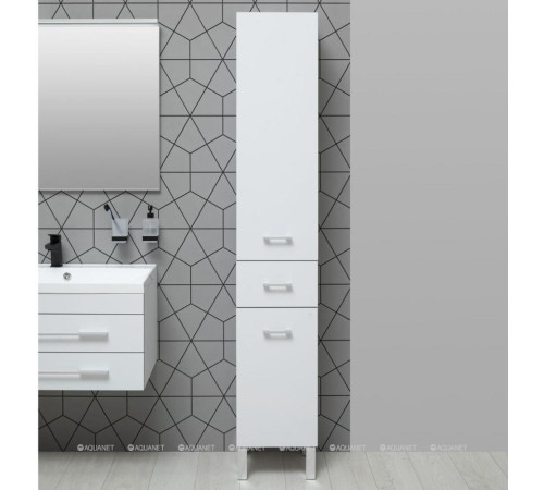 Пенал напольный Aquanet Верона 35 белый матовый 00272426