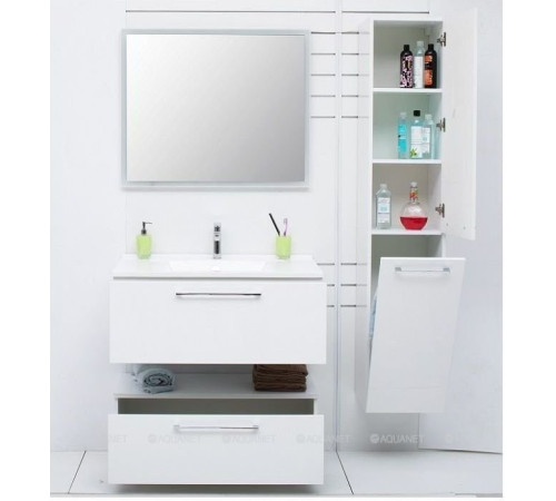 Пенал De Aqua Тока 1 R с бельевой корзиной белый 1760х350 мм 00167295