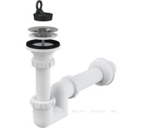 Сифон для умывальника AlcaPlast A412-DN40 S-образный с решеткой 63 мм A412-DN40