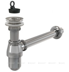 Сифон для раковины AlcaPlast Ø32 мм цельнометаллический с гайкой 5/4 A437