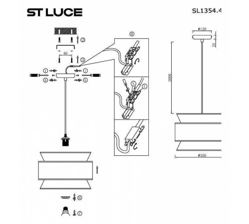 Подвесной светильник ST Luce Jackie SL1354.403.01
