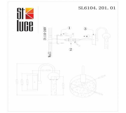 Бра ST-Luce Montecelio SL6104.201.01