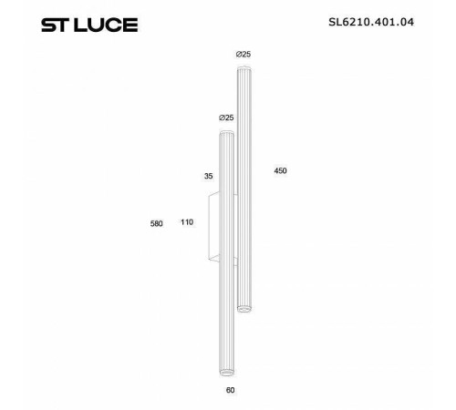 Накладной светильник ST-Luce LILT SL6210.401.04