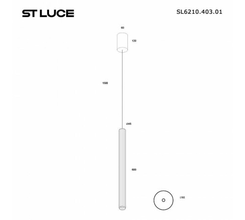 Подвесной светильник ST-Luce LILT SL6210.403.01