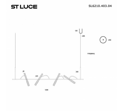 Подвесной светильник ST-Luce LILT SL6210.403.04