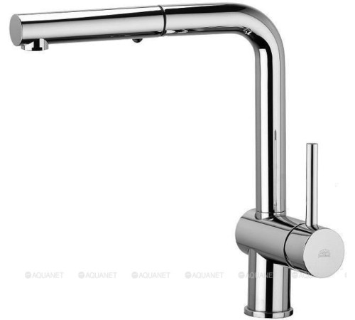 Смеситель для кухни Paffoni Light с выдвижным душем 2 режима хром LIG285CR-MET