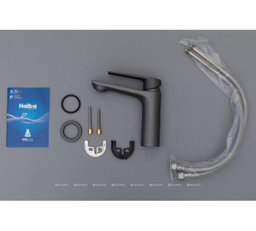 Смеситель для раковины Haiba HB10533-3 оружейная сталь HB10533-3