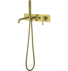 Смеситель для ванны Allen Brau Priority 3.0 встраиваемый излив 205 мм золото 5.31A05-GB