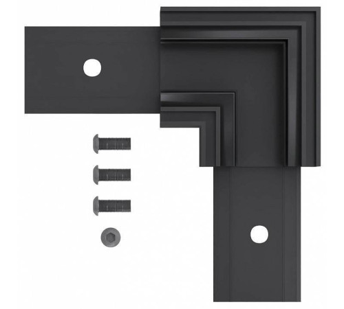 Соединитель угловой L-образный для треков накладных ST-Luce SKYLINE 48 ST1007.419.00