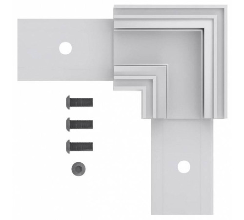 Соединитель угловой L-образный для треков накладных ST-Luce SKYLINE 48 ST1007.519.00