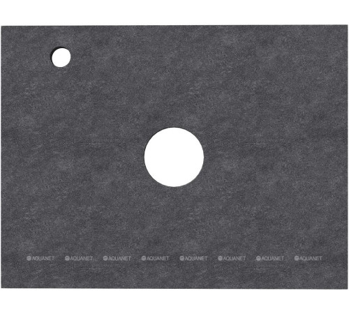 Столешница Aquanet Flat 60 с отверстием слева графит 00345776