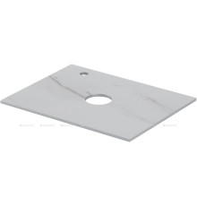 Столешница Aquanet Flat 60 с отверстием слева мрамор 00345775