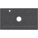 Столешница Aquanet Flat 80 с отверстием слева графит 00345782