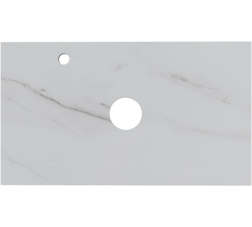 Столешница Aquanet Flat 80 с отверстием слева мрамор 00345781