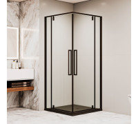 Душевой уголок RGW SV-33B 800x800 мм черный прозрачное стекло 06323388-14