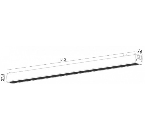 Накладной светильник SWG SLIM DL-SLIM-DFBL-24-CCT