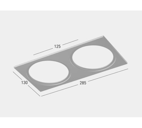 Рамка на 2 светильника SWG PRO COMBO COMBO-1S2-WH