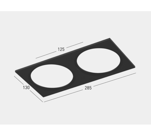 Рамка на 2 светильника SWG PRO COMBO COMBO-1S2-BL