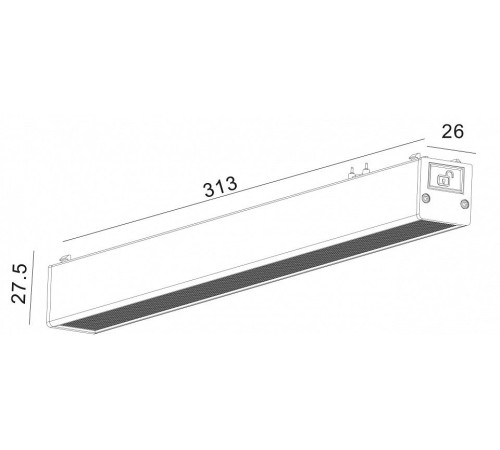 Накладной светильник SWG SLIM DL-SLIM-DFBL-12-CCT