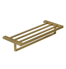 Держатель для полотенец с полкой Kludi VELA C 600 мм золотой матовый 31989N0