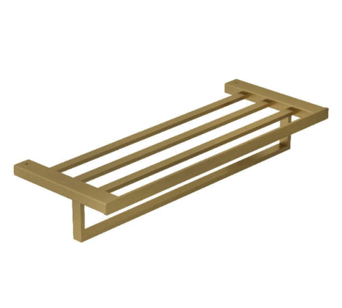 Держатель для полотенец с полкой Kludi VELA C 600 мм золотой матовый 31989N0