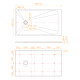Душевой поддон прямоугольный RGW TSS-W белый 900x1600 мм 553502916-01