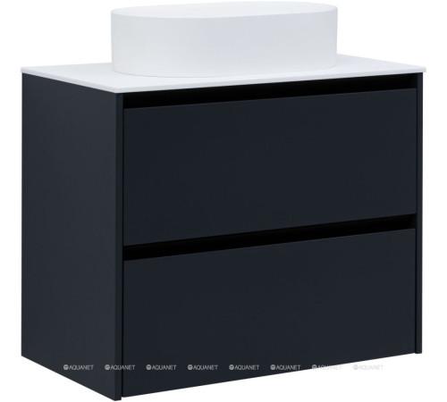 Тумба Allen Brau Activity 80 см антрацит матовый черный браш 1.34004.AM