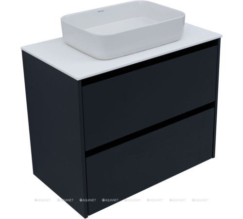 Тумба Allen Brau Activity 80 см антрацит матовый черный браш 1.34004.AM