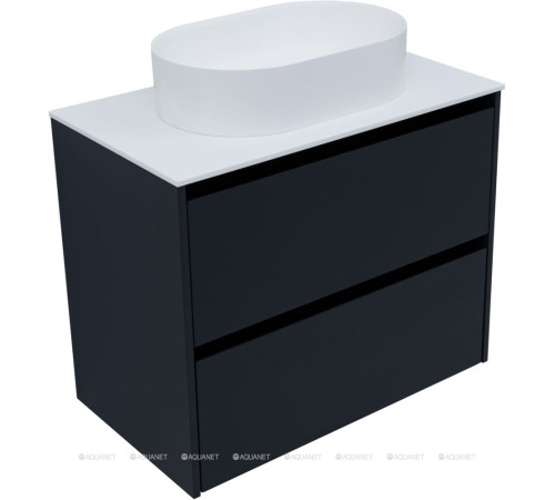 Тумба Allen Brau Activity 80 см антрацит матовый черный браш 1.34004.AM