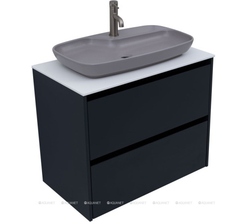 Тумба Allen Brau Activity 80 см антрацит матовый черный браш 1.34004.AM