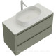 Тумба под раковину Allen Brau FANTASY 2.0 100 серый цемент матовый 1.11003.CGM 2.0