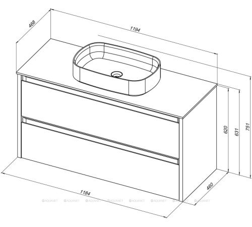 Тумба под раковину Allen Brau FANTASY 2.0 120 белый матовый 1.11005.WM 2.0