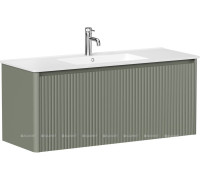 Тумба под раковину Allen Brau GRAVITY 120 1 ящик с фрезеровкой олива матовый 1.370019.CGM