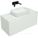 Тумба под раковину Allen Brau INFINITY 100 см 1+1 белый матовый 1.21004.WM