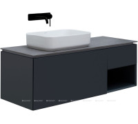Тумба под раковину Allen Brau INFINITY 120 L 1+1 антрацит матовый 1.21006.AM