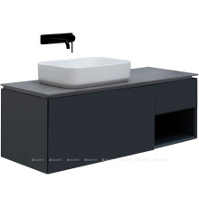 Тумба под раковину Allen Brau INFINITY 120 L 1+1 антрацит матовый 1.21006.AM