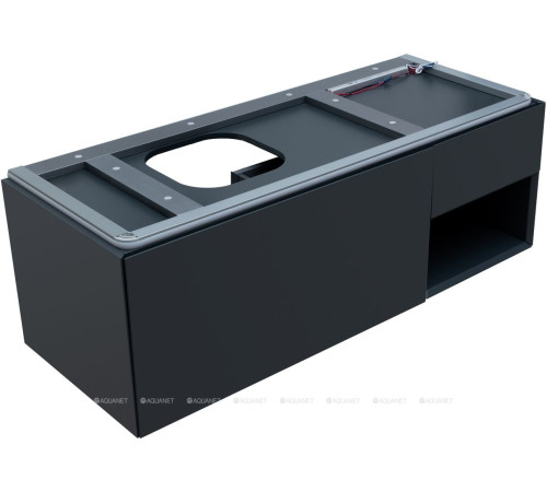 Тумба под раковину Allen Brau INFINITY 120 L 1+1 антрацит матовый 1.21006.AM