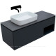 Тумба под раковину Allen Brau INFINITY 120 L 1+1 антрацит матовый 1.21006.AM