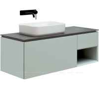 Тумба под раковину Allen Brau INFINITY 120 L 1+1 папирус белый матовый 1.21006.PWM