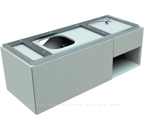 Тумба под раковину Allen Brau INFINITY 120 L 1+1 папирус белый матовый 1.21006.PWM