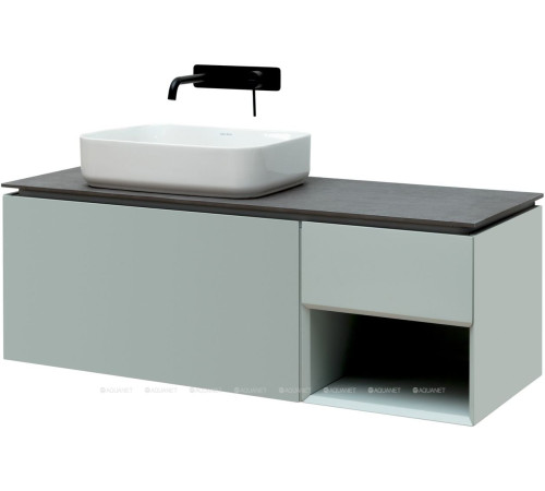 Тумба под раковину Allen Brau INFINITY 120 L 1+1 папирус белый матовый 1.21006.PWM