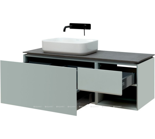 Тумба под раковину Allen Brau INFINITY 120 L 1+1 папирус белый матовый 1.21006.PWM