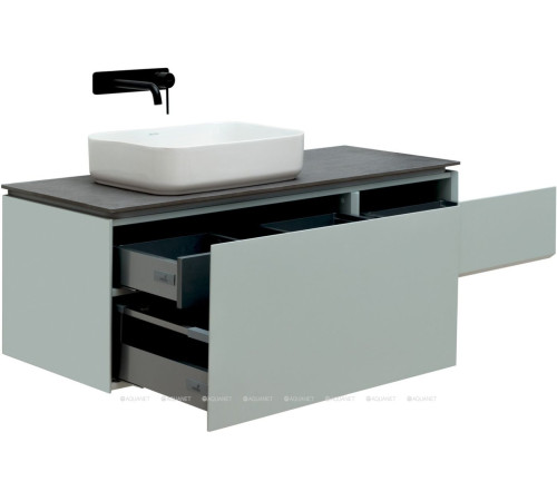 Тумба под раковину Allen Brau INFINITY 120 L 1+1 папирус белый матовый 1.21006.PWM