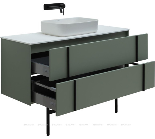 Тумба под раковину Allen Brau REALITY 121 серый цемент матовый 1.32008.CGM