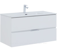 Тумба под раковину Aquanet Алвита New 100 подвесная белый матовый 00277518