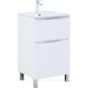 Тумба под раковину Aquanet Алвита New 50 напольная 2 ящика белый матовый 00344131